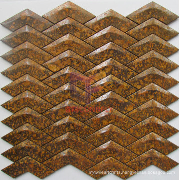 V Shape Metal Copper Mosaic Tile for Wall Only (CFM1085)